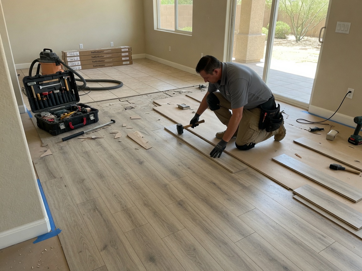 Flooring in Downtown Chandler